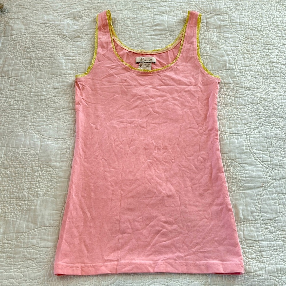 - Matilda Jane pink tank with yellow lace 🍭